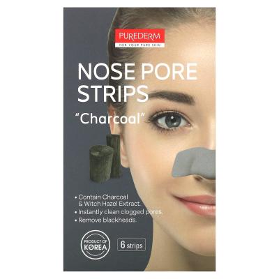 Purederm, Nose Pore Strips, Charcoal , 6 Strips