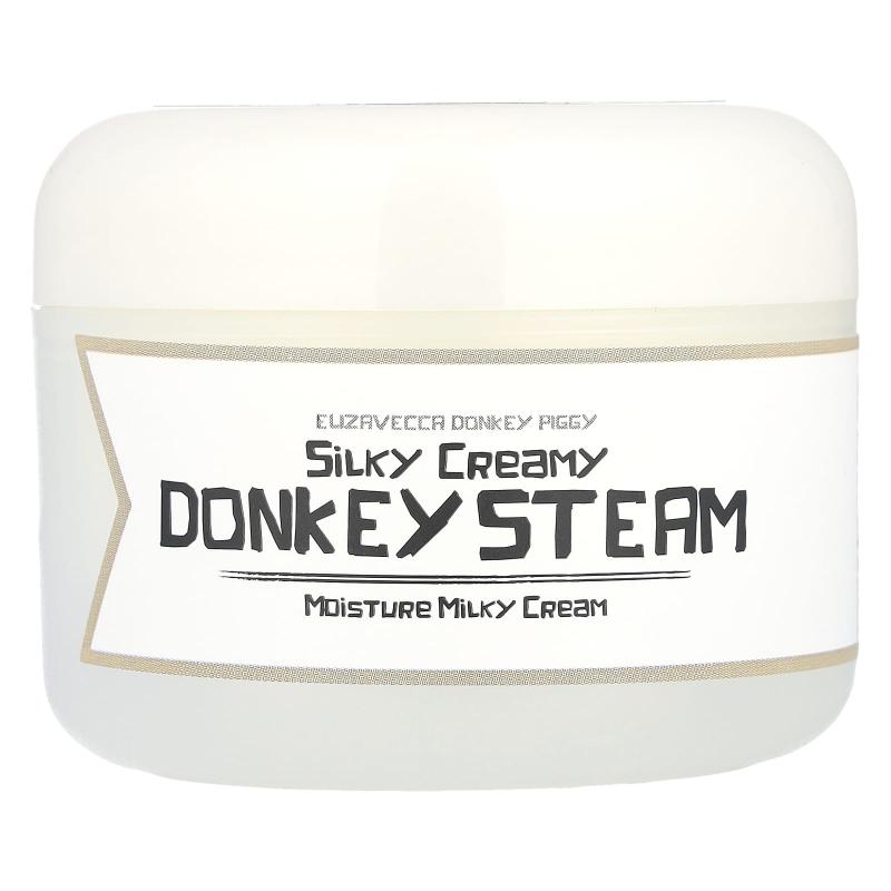 Elizavecca, Donkey Piggy, Silky Creamy Donkey Steam, Moisture Milky Cream, 3.53 oz (100 g)