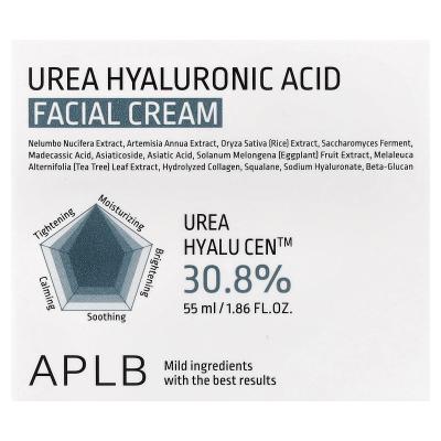 APLB, كريم الوجه بحمض الهيالورونيك اليوريا، 1.86 أونصة سائلة (55 مل)