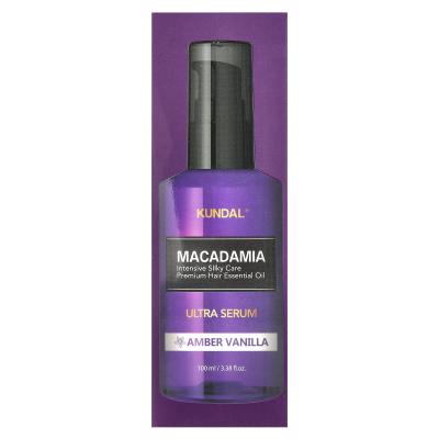 Kundal, مصل الشعر الفائق Macadamia، عنبر فانيليا، 3.38 أونصة سائلة (100 مل)