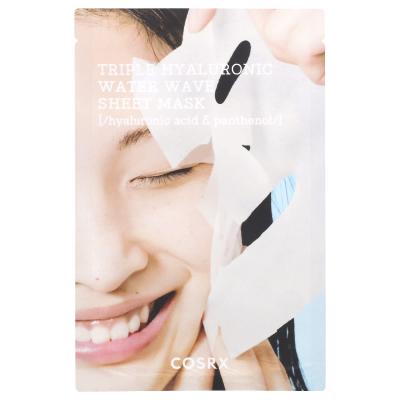 CosRx, قناع ورقي للتجميل بموجات الماء الهيالورونيك الثلاثي، ورقة واحدة، 0.67 أونصة سائلة (20 مل)