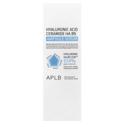 APLB, Hyaluronic Acid Ceramide HA B5 Ampoule Serum, 1.35 fl oz (40 ml)