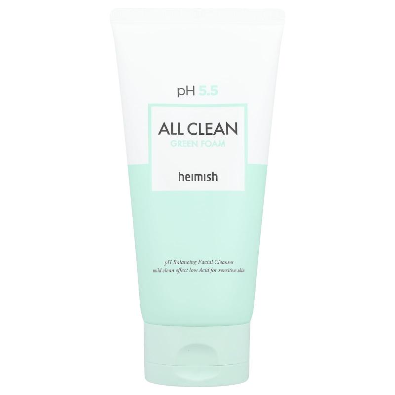 Heimish, منظف الوجه الرغوي All Clean Green، 5.29 أونصة (150 جم)