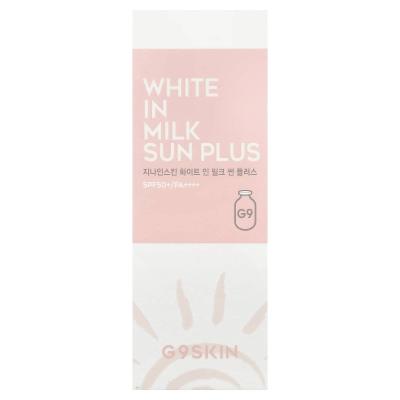 G9skin, White In Milk Sun Plus، عامل حماية من الشمس SPF 50+ PA++++، 1.35 أونصة سائلة (40 مل)