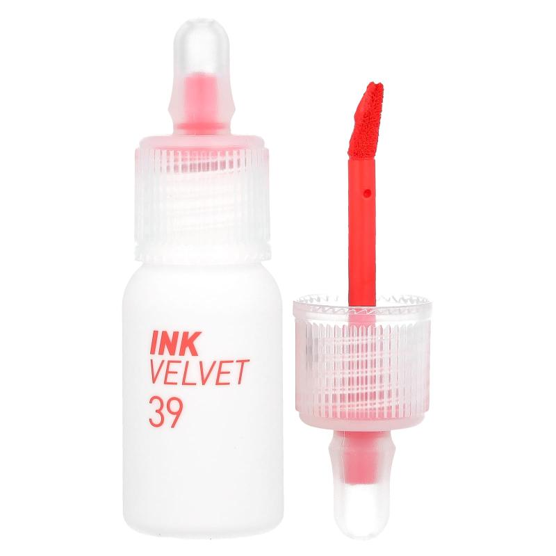 Peripera, Ink Velvet Lip Tint، طقس، 39 Sunny Orange، 0.14 أونصة (4 جم)