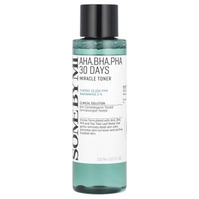 SOME BY MI, AHA. BHA. PHA 30 Days Miracle Toner, 5.07 fl oz (150 ml)