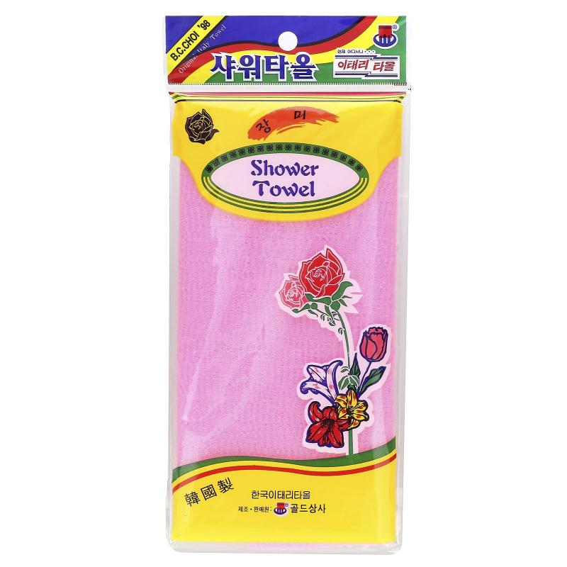 Goldsangsa, Shower Towel, Pink, 1 Count
