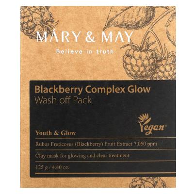 Mary & May, Blackberry Complex Glow، عبوة قابلة للغسل، 4.4 أونصة (125 جم)
