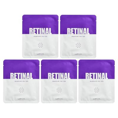 Lapcos, Retinal Resurfacing Face Beauty Mask, 5 Sheets, 1.05 oz (30 g) Each