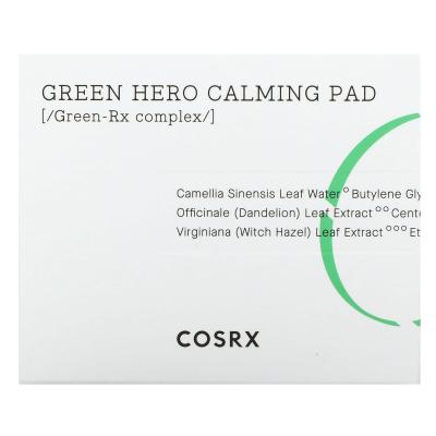 CosRx, One Step، وسادة التهدئة Green Hero، 70 وسادة
