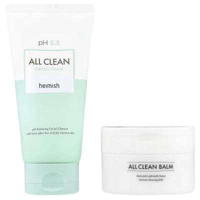 Heimish، KoreaCave® Exclusive، مجموعة All Clean Ritual، بلسم ورغوة، مجموعة مكونة من قطعتين