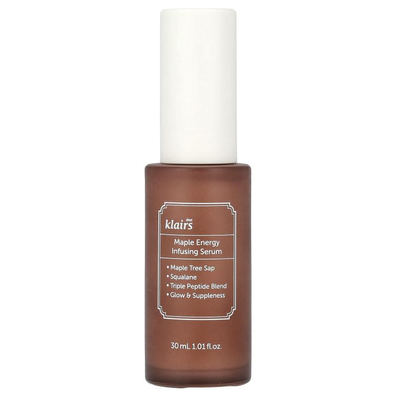 Dear, Klairs, مصل تعزيز طاقة القيقب، 1.01 أونصة سائلة (30 مل)