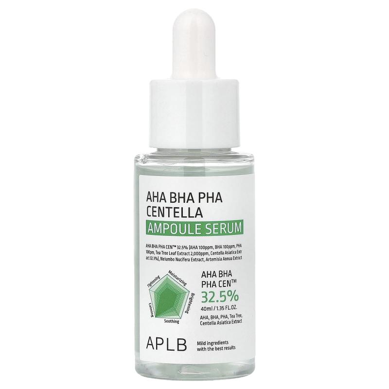 APLB, AHA BHA PHA Centella Ampoule Serum, 1.35 fl oz (40 ml)