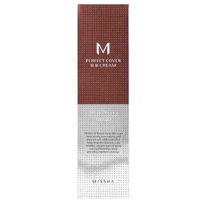 Missha, كريم M Perfect Cover B.B، عامل حماية من الشمس SPF 42 PA+++، رقم 27 بيج عسلي، 1.7 أونصة سائلة (50 مل)