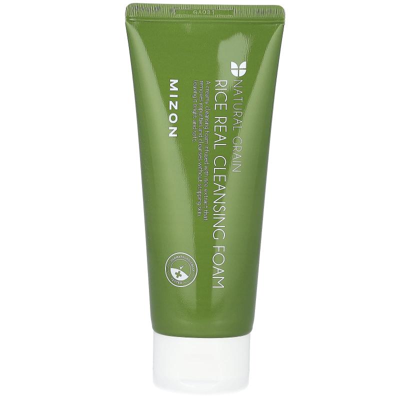 Mizon, الحبوب الطبيعية، رغوة التنظيف الحقيقية من الأرز، 5.07 أونصة سائلة (150 مل)