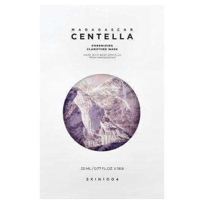 SKIN1004, Madagascar Centella, Poremizing Clarifying Beauty Mask, 5 Sheets, 0.77 fl oz (23 ml) Each