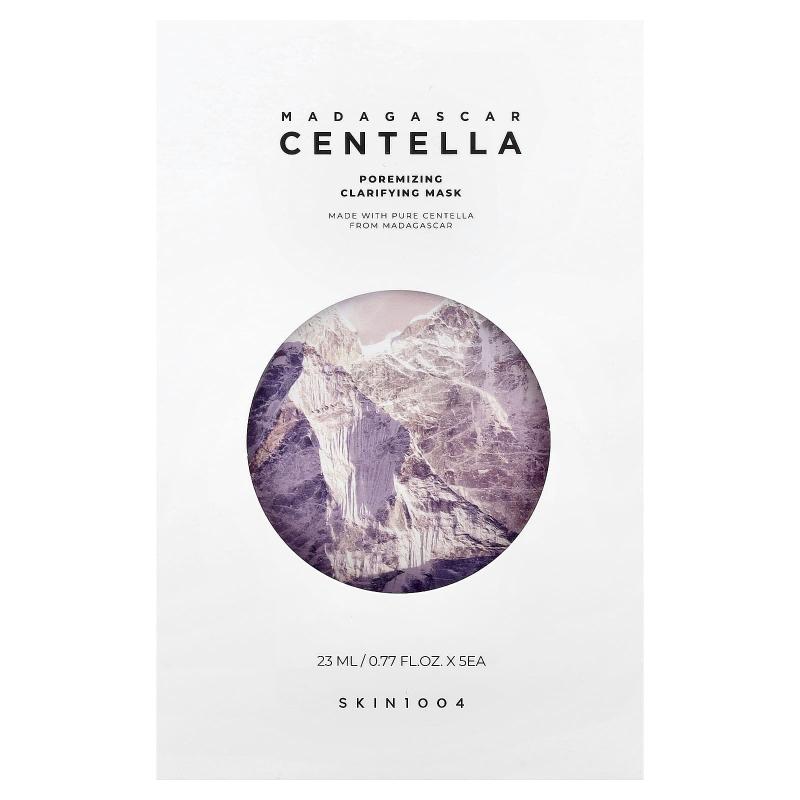SKIN1004, Madagascar Centella, Poremizing Clarifying Beauty Mask, 5 Sheets, 0.77 fl oz (23 ml) Each