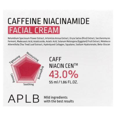 APLB, كريم الوجه نياسيناميد الكافيين، 1.86 أونصة سائلة (55 مل)