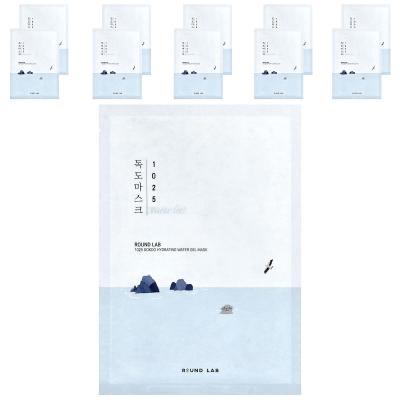 Round Lab, 1025 Dokdo Hydrating Water Gel Beauty Mask, 10 Sheets, 1.01 fl oz (30 ml) Each