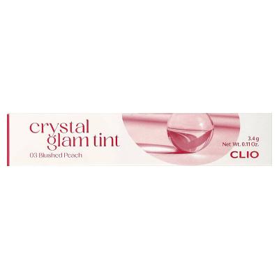 Clio, Crystal Glam Tint، 03 خوخ محمر، 0.11 أونصة (3.4 جم)
