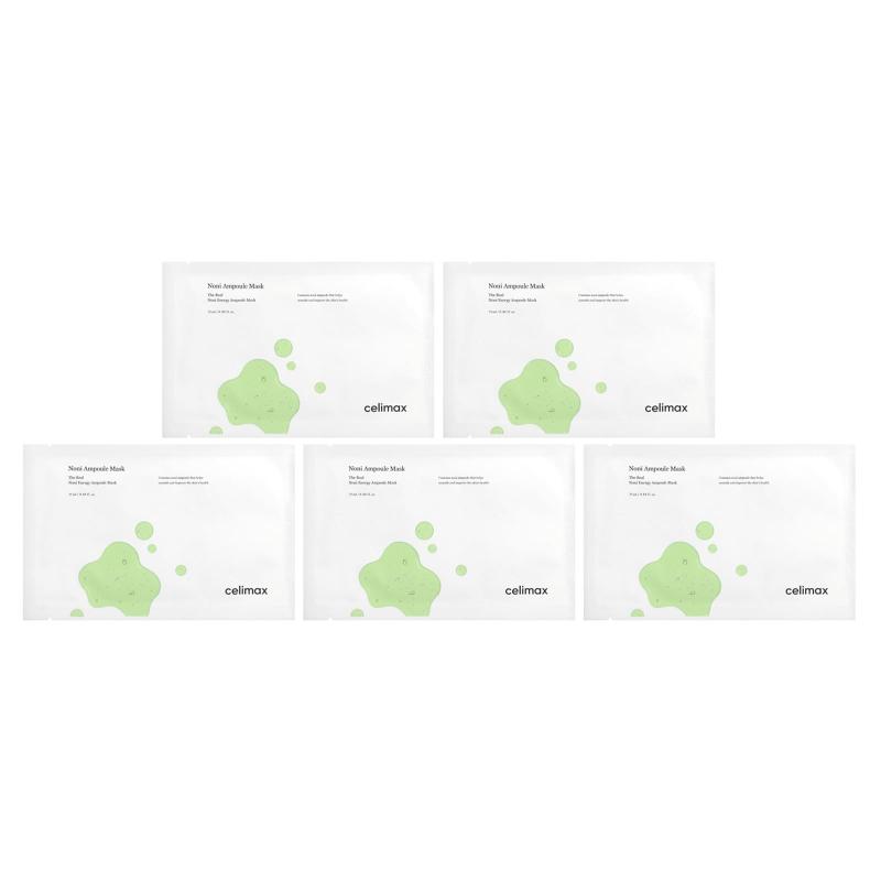 Celimax, قناع تجميل أمبولة النوني، 5 ورقات، 0.84 أونصة (25 مل)