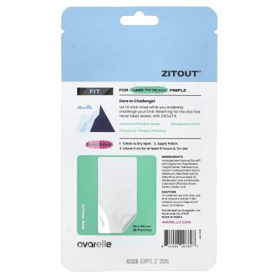 Avarelle, Zitout® Fit، رقعة غروانية مائية شفافة، 16 رقعة