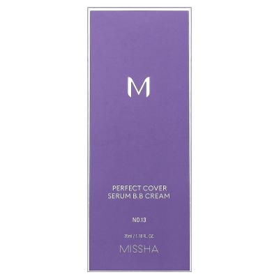 Missha, Perfect Cover Serum B.B Cream، رقم 13 فاتح فاتح، 1.18 أونصة سائلة (35 مل)