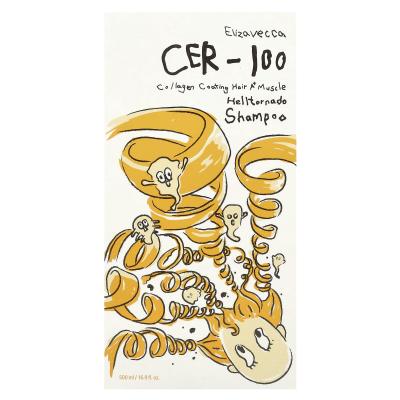 Elizavecca, Cer-100، شامبو الكولاجين لطلاء الشعر A+ Muscle Helltornado، 16.9 أونصة سائلة (500 مل)
