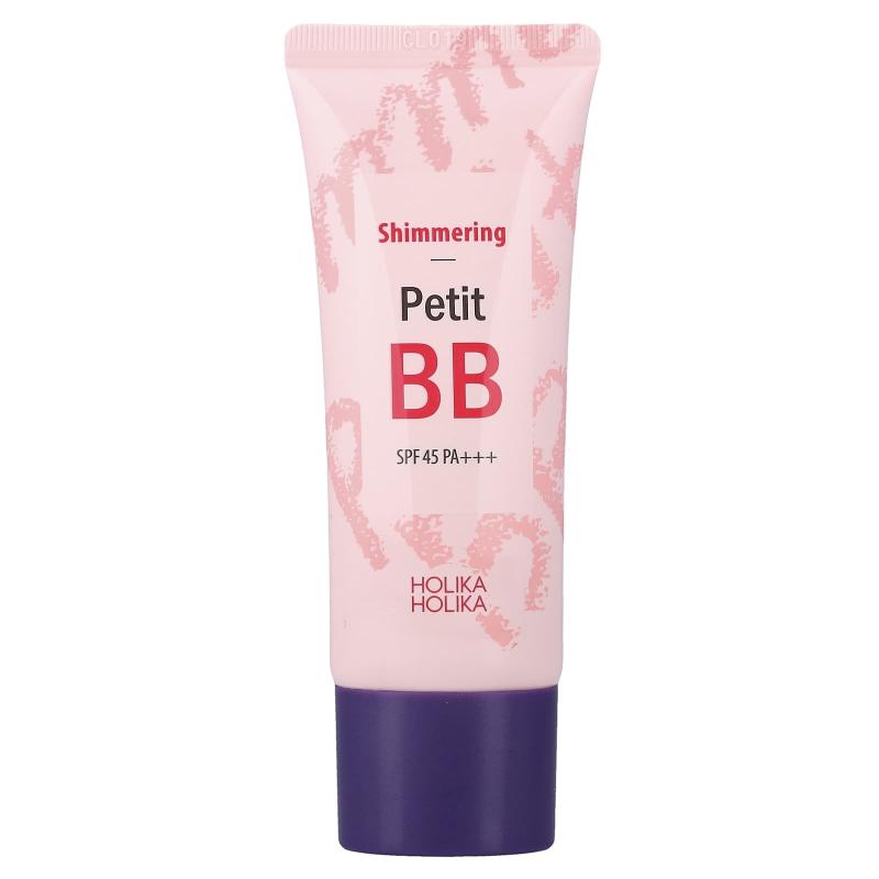 Holika Holika, Shimmering Petit BB، عامل حماية من الشمس 45 PA+++، 1.01 أونصة سائلة (30 مل)