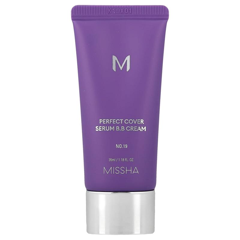 Missha, Perfect Cover Serum B.B Cream، رقم 19 عاجي، 1.18 أونصة سائلة (35 مل)