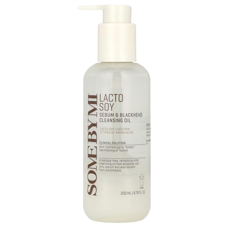 SOME BY MI, Lacto Soy، زيت تنظيف الدهن والرؤوس السوداء، 6.76 أونصة سائلة (200 مل)