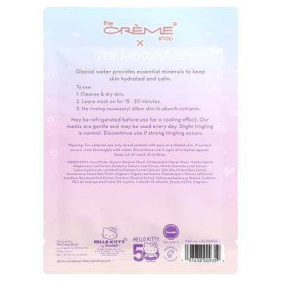 The Creme Shop, Hello Kitty®، قناع ورقي مطبوع من Essence Beauty، يبدو رائعًا، ورقة واحدة، 0.84 أونصة سائلة (25 مل)