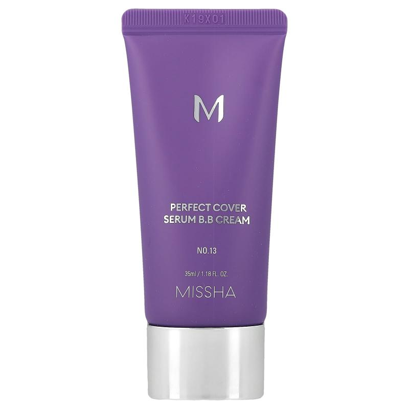 Missha, Perfect Cover Serum B.B Cream، رقم 13 فاتح فاتح، 1.18 أونصة سائلة (35 مل)