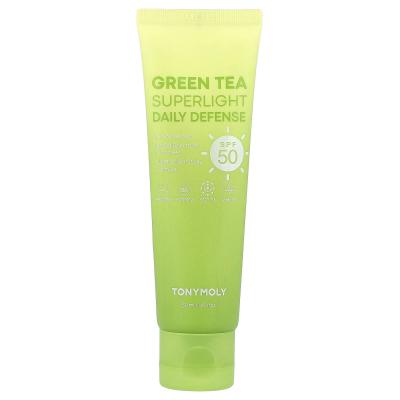 TonyMoly, Green Tea Superlight Daily Defense، عامل حماية من الشمس SPF 50، 1.69 أونصة سائلة (50 مل)
