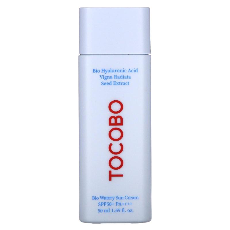 Tocobo, Bio Watery Sun Cream، عامل حماية من الشمس 50+، PA ++++، 1.69 أونصة سائلة (50 مل)