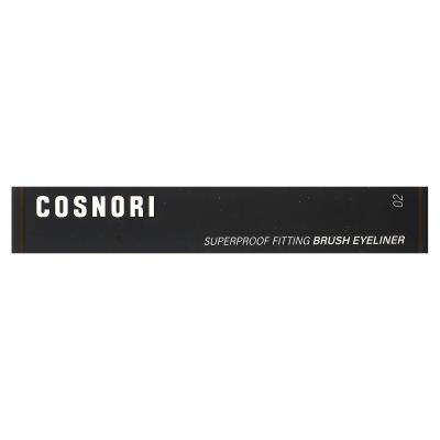 Cosnori, فرشاة تحديد العيون فائقة المقاومة، 02 بني أسود، 0.02 أونصة سائلة (0.6 جم)