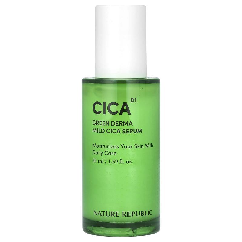 Nature Republic, Cica D1, Green Derma Mild Cica Serum, 1.69 fl oz (50 ml)