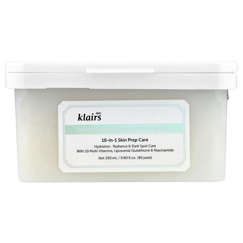 Dear, Klairs, Freshly Juiced Vitamin Skin Prep Pads, 80 Pads