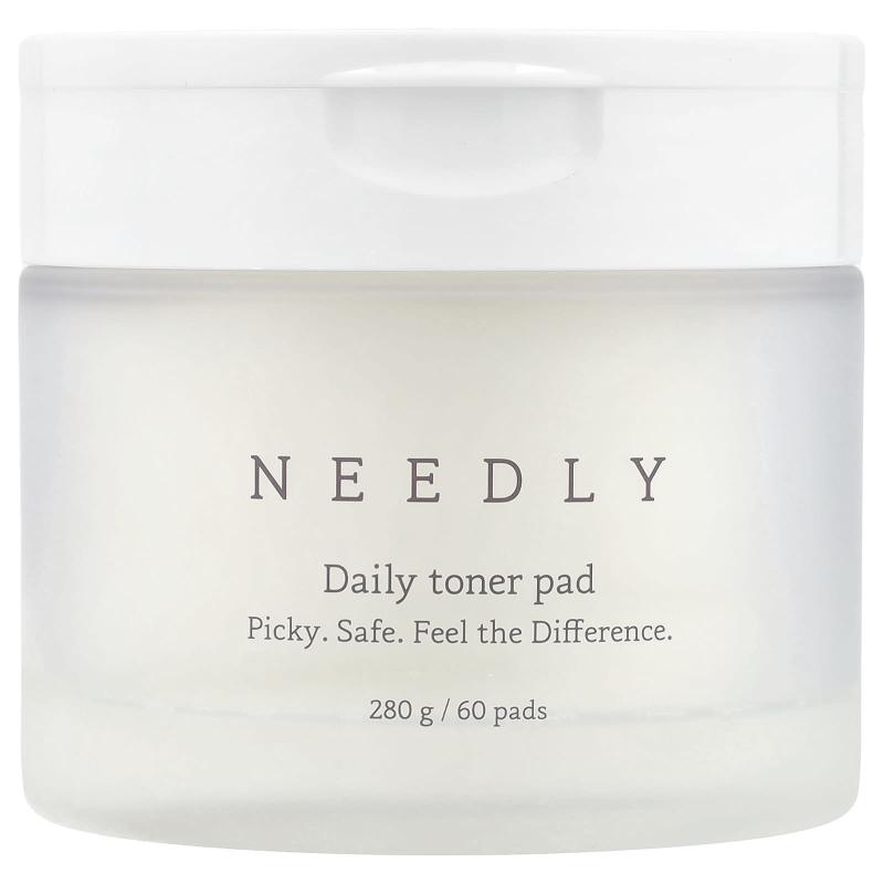 Needly, لوحة تونر يومية، 60 وسادة، 280 جرام