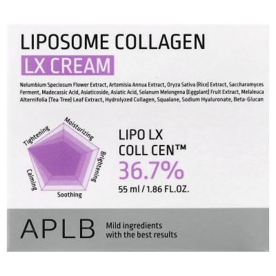 APLB, كريم Liposome Collagen LX، 1.86 أونصة سائلة (55 مل)