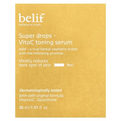 belif, Super Drops، مصل VitaC Toning، 1.01 أونصة سائلة (30 مل)