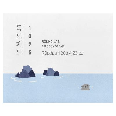 Round Lab, 1025 Dokdo Pad, 70 Pads, 4.23 oz (120 g)